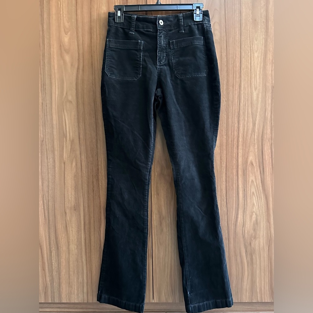 Arizona Black Corduroy Flare Pants Size 1